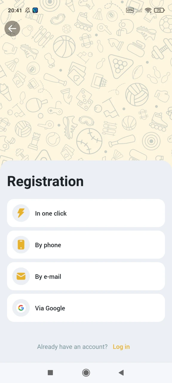 Check out the Melbet app login and registration page.
