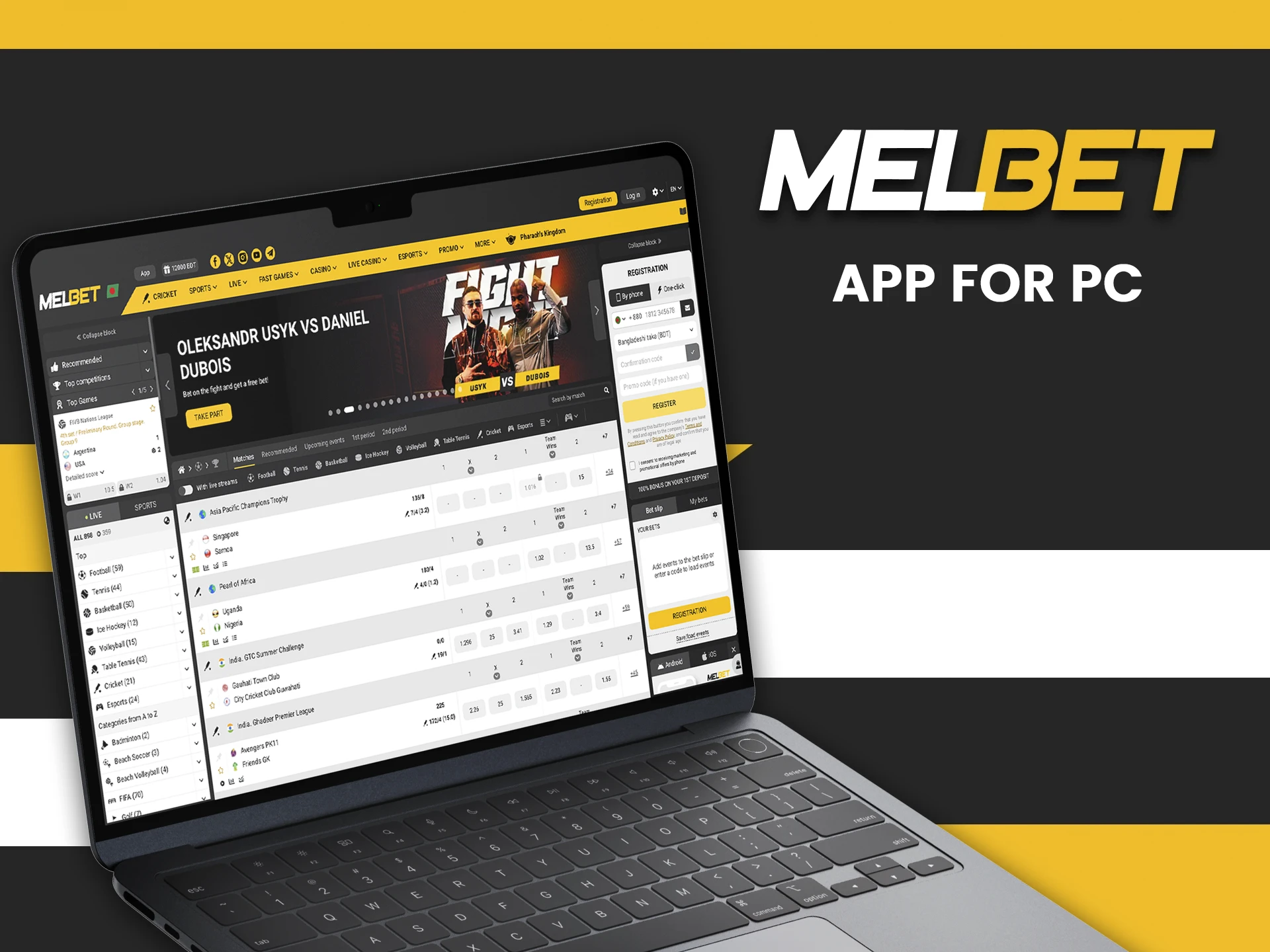 Use the Melbet app for PC to play in high definition and enjoy your wins.