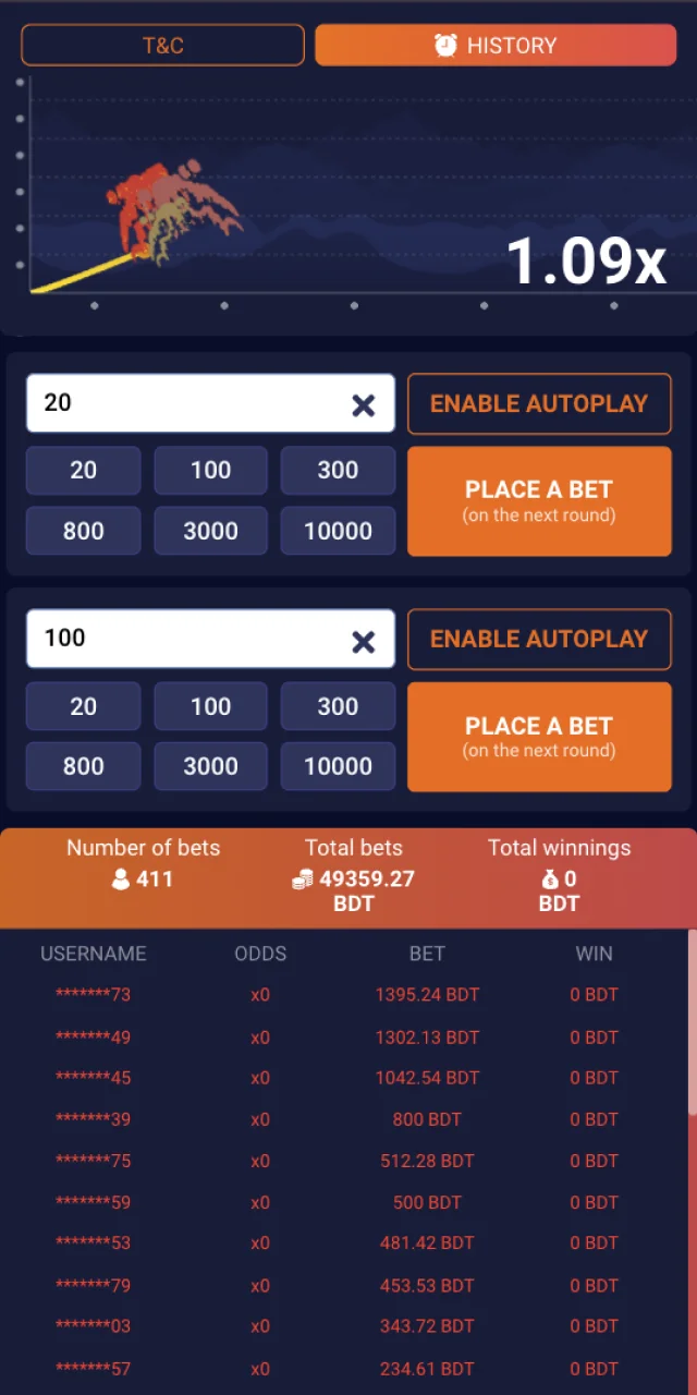 Guess when the round will end in the Crash game at Melbet Casino.