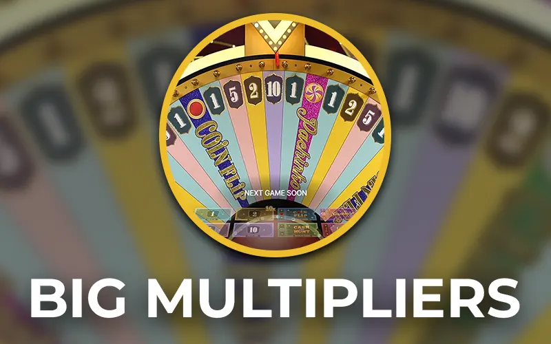 Experience big multipliers in the Crazy Time game at Melbet Casino.