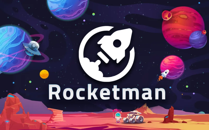 Collect money before the rocket explodes and win in the Rocketman game at Melbet.